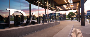 Daimler Trucks North America Headquarters - Mayer/Reed signage and landscape